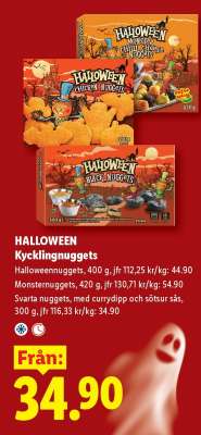 HALLOWEEN Kycklingnuggets