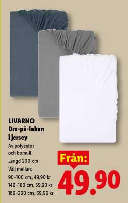 LIVARNO Dra-på-lakan i jersey