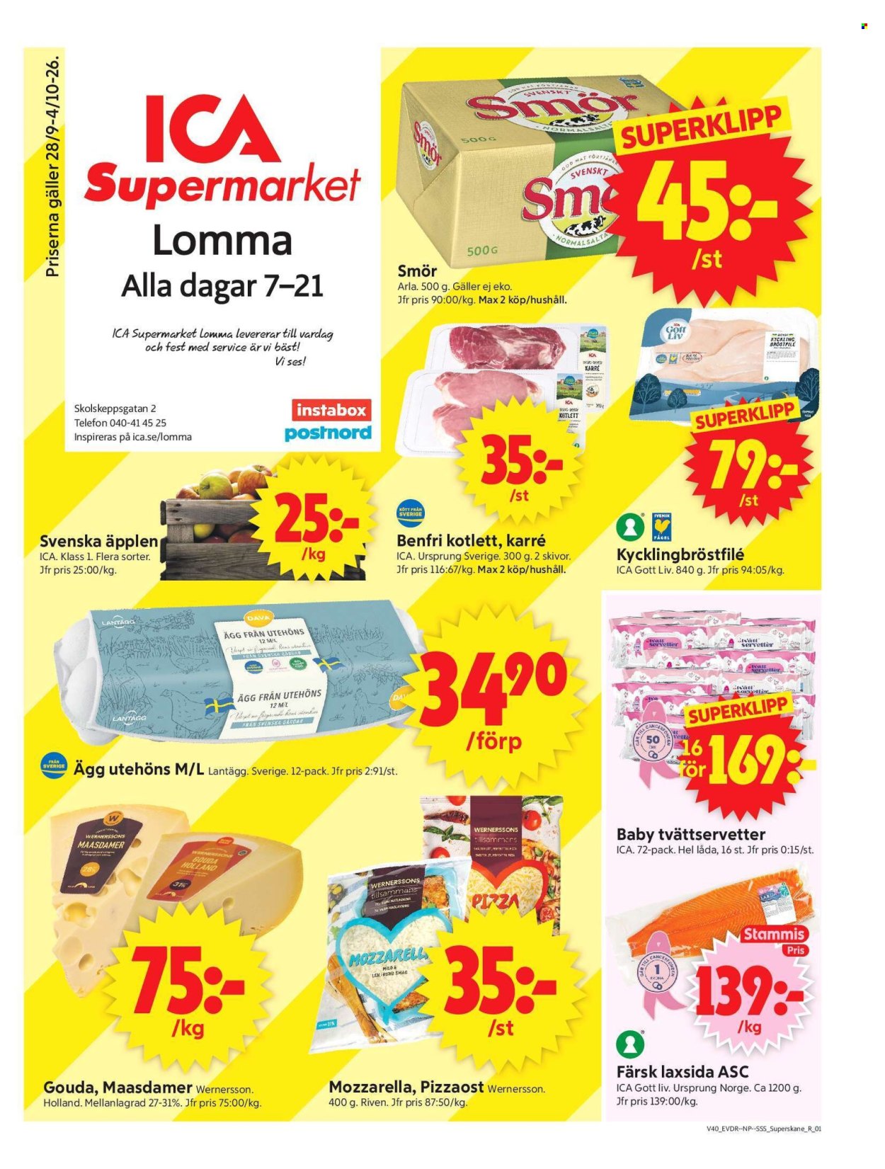 ICA reklamblad - 28/9 2026 - 4/10 2026. Sida 1