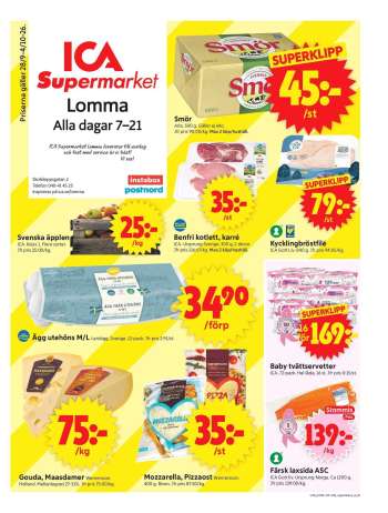 ICA reklamblad - 28/9 2026 - 4/10 2026.
