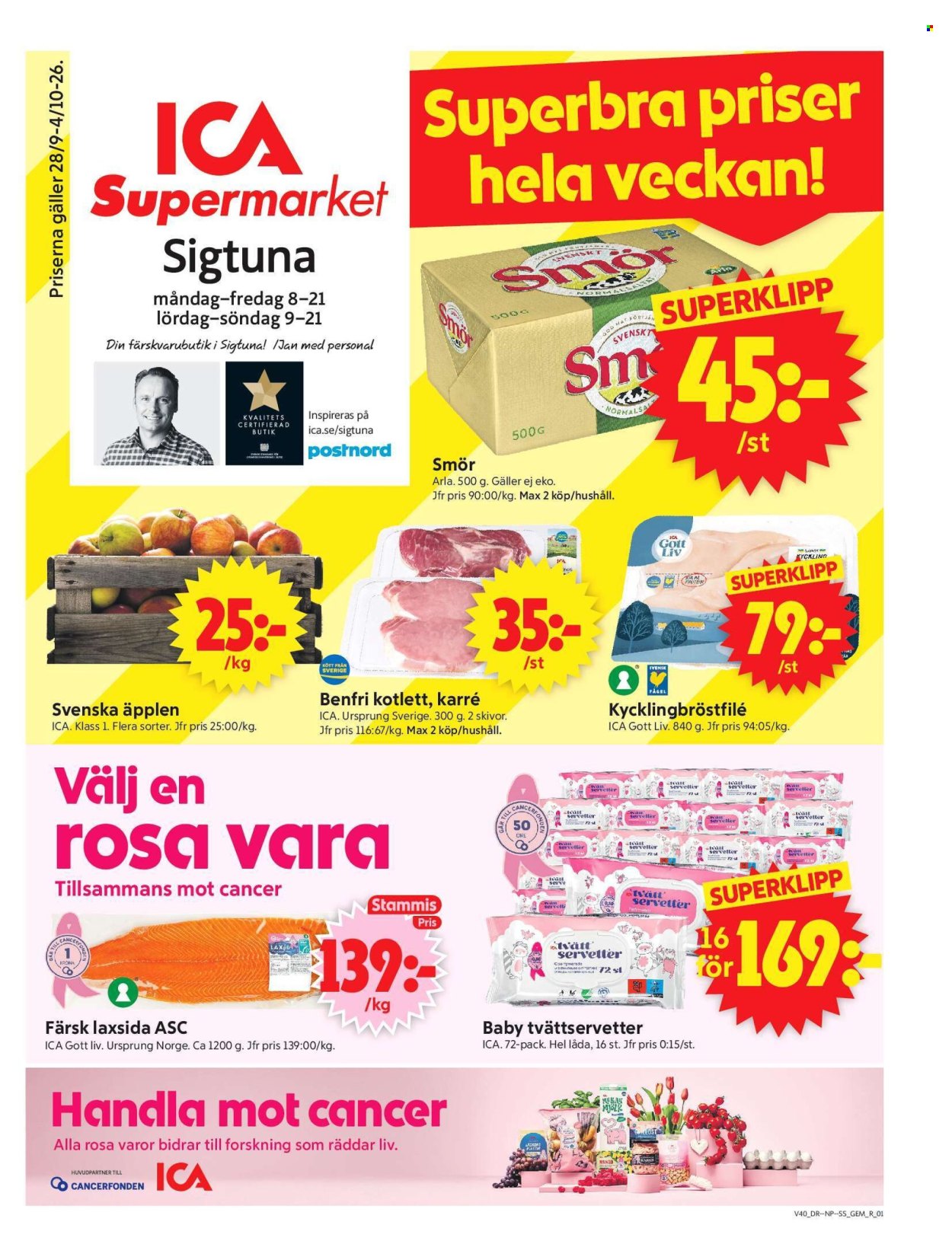 ICA reklamblad - 28/9 2026 - 4/10 2026. Sida 1
