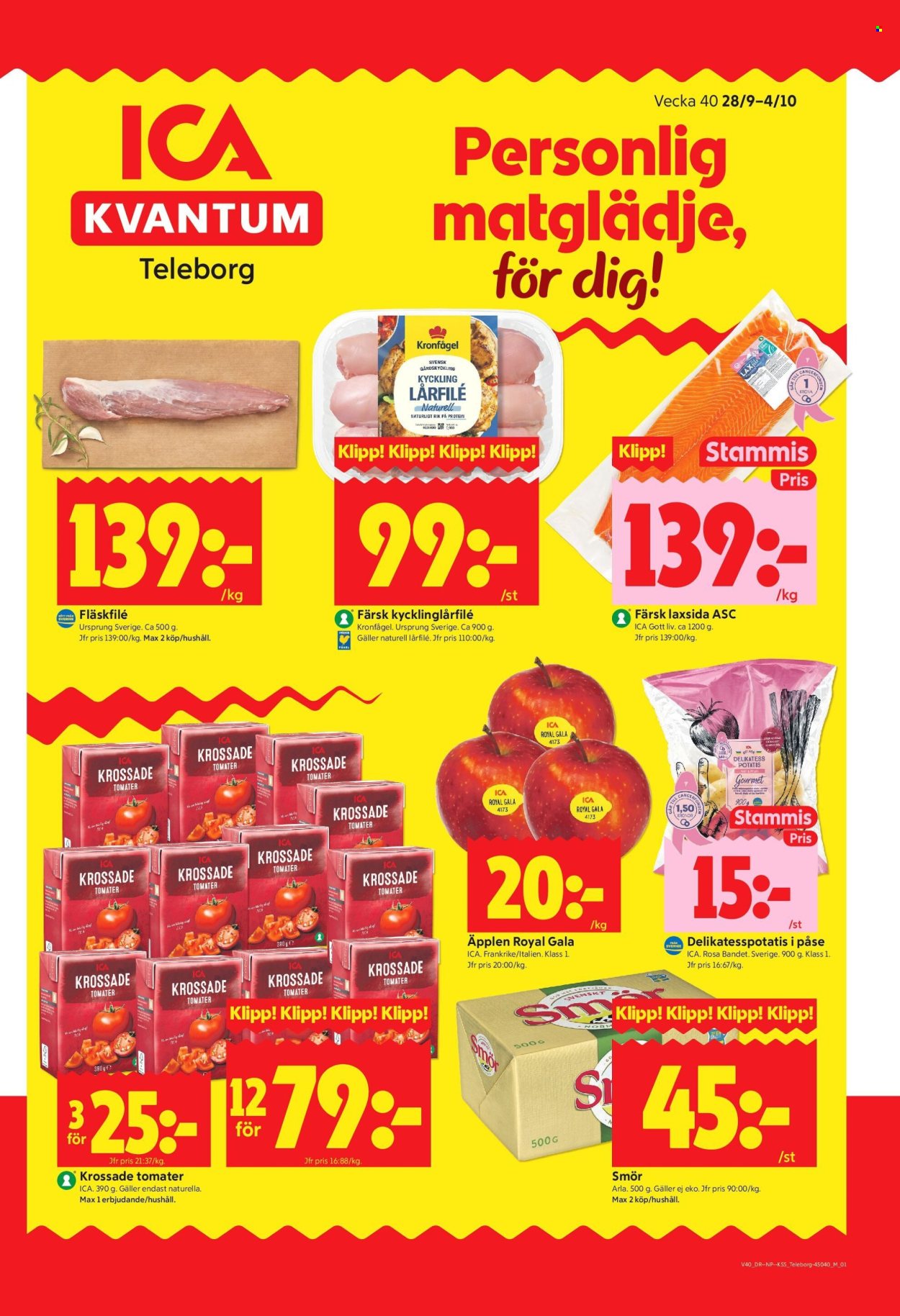 ICA reklamblad - 28/9 2026 - 4/10 2026. Sida 1