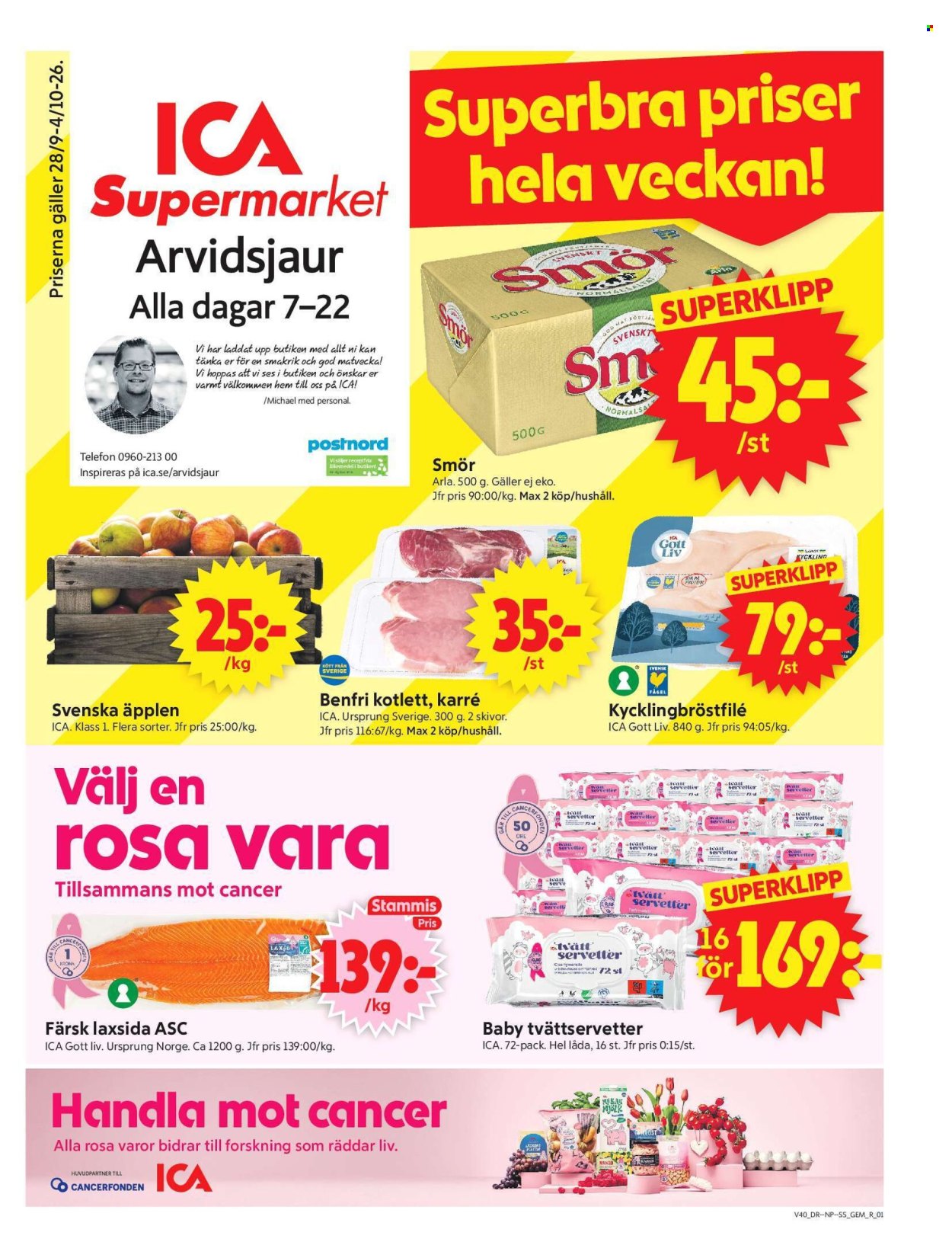 ICA reklamblad - 28/9 2026 - 4/10 2026. Sida 1