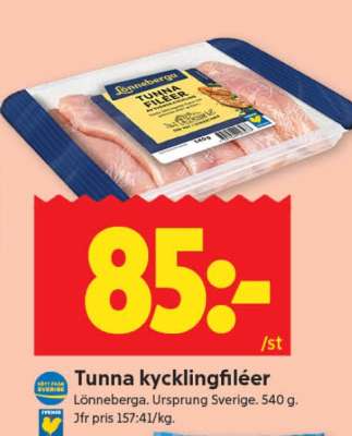 Tunna kycklingfiléer
