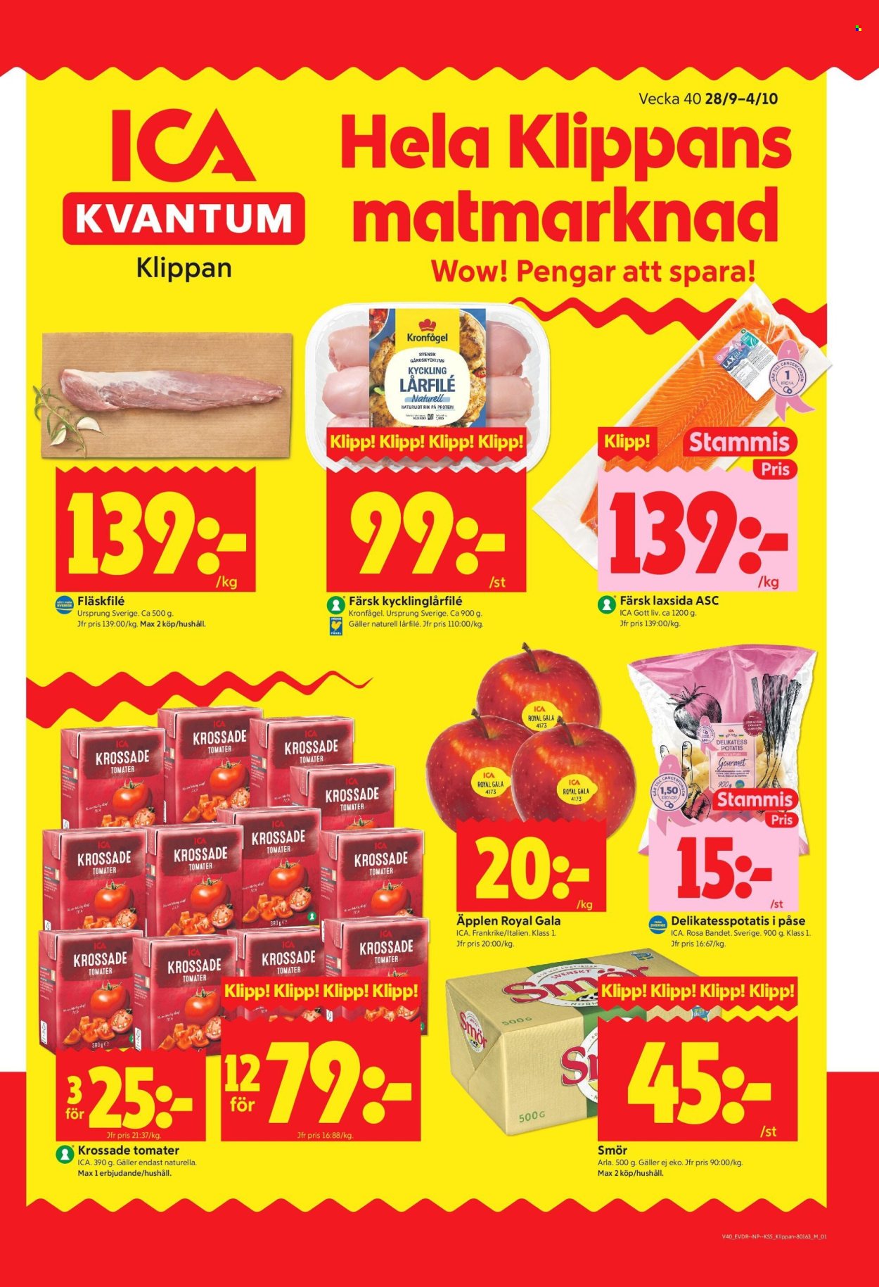 ICA reklamblad - 28/9 2026 - 4/10 2026. Sida 1