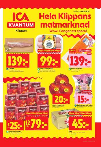 ICA reklamblad - 28/9 2026 - 4/10 2026.