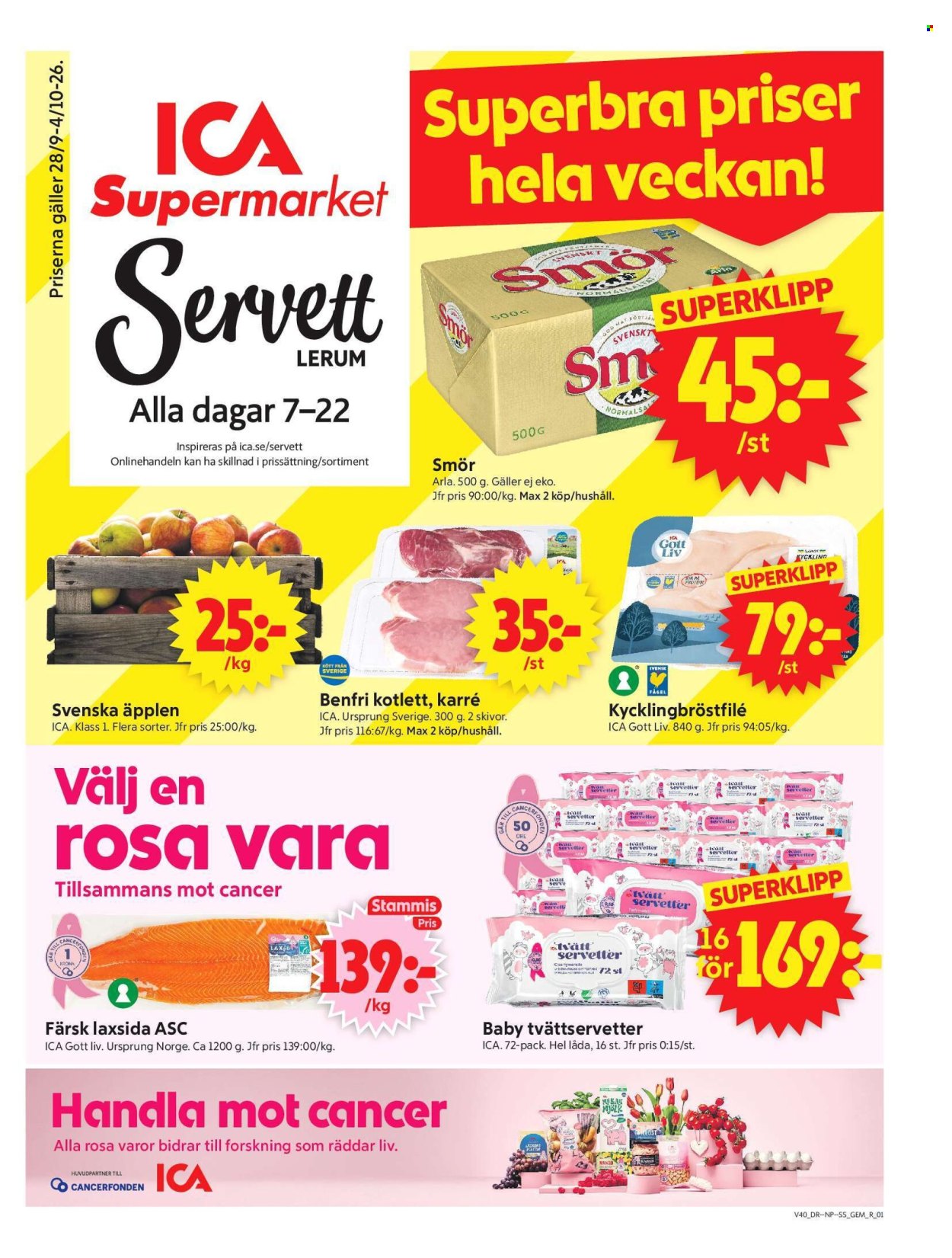 ICA reklamblad - 28/9 2026 - 4/10 2026. Sida 1