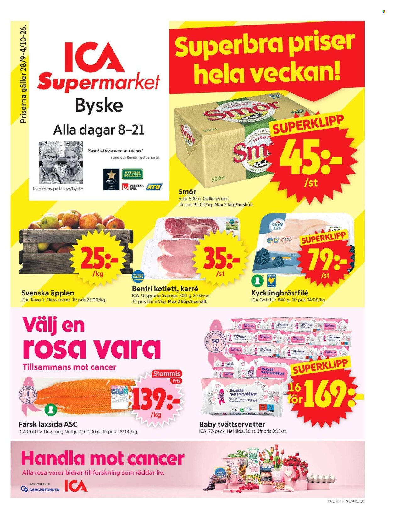 ICA reklamblad - 28/9 2026 - 4/10 2026. Sida 1