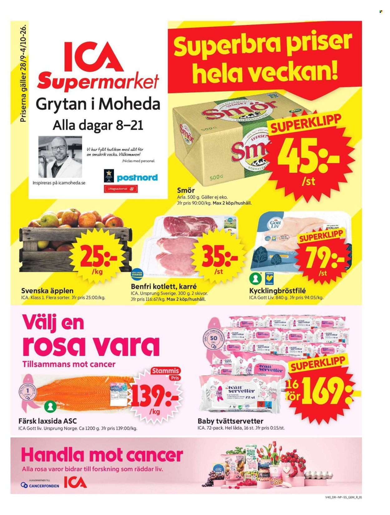 ICA reklamblad - 28/9 2026 - 4/10 2026. Sida 1