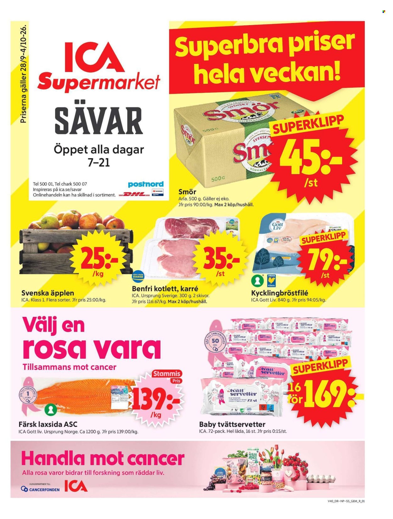 ICA reklamblad - 28/9 2026 - 4/10 2026. Sida 1