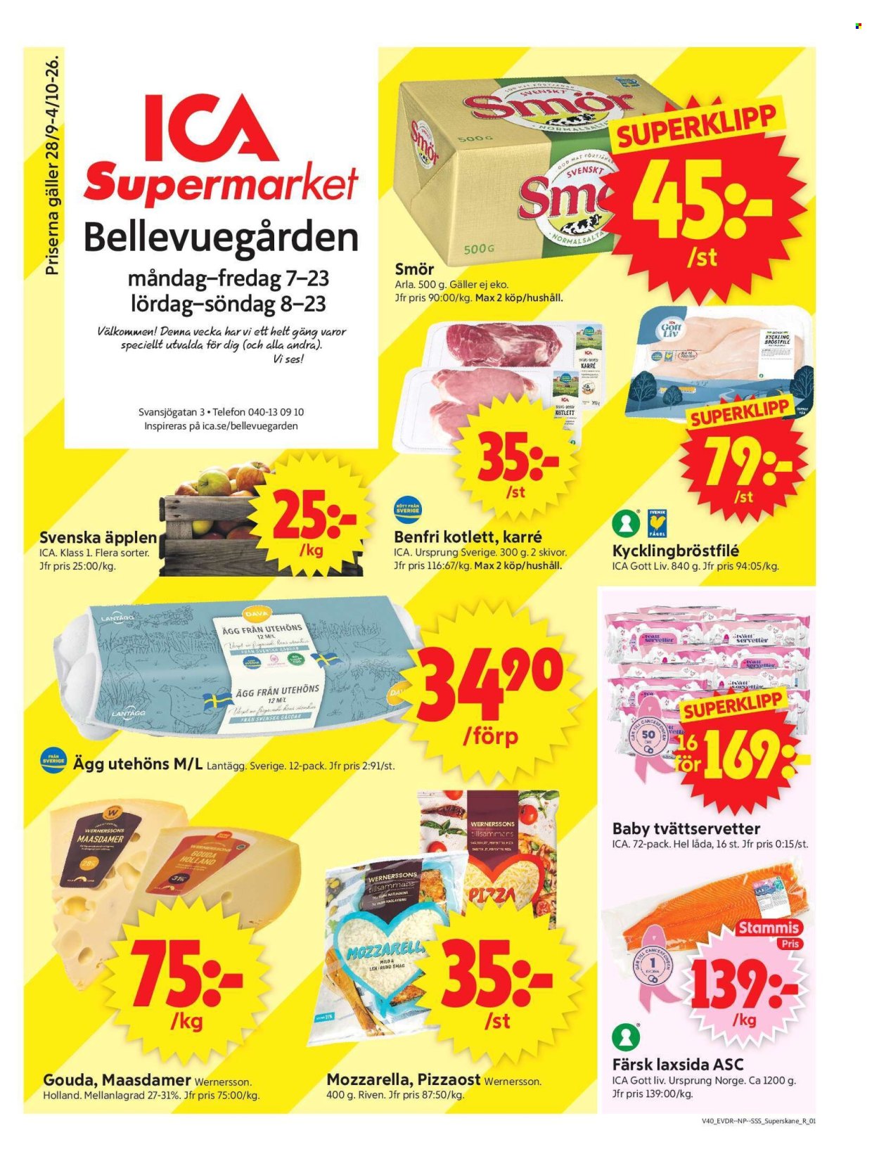 ICA reklamblad - 28/9 2026 - 4/10 2026. Sida 1