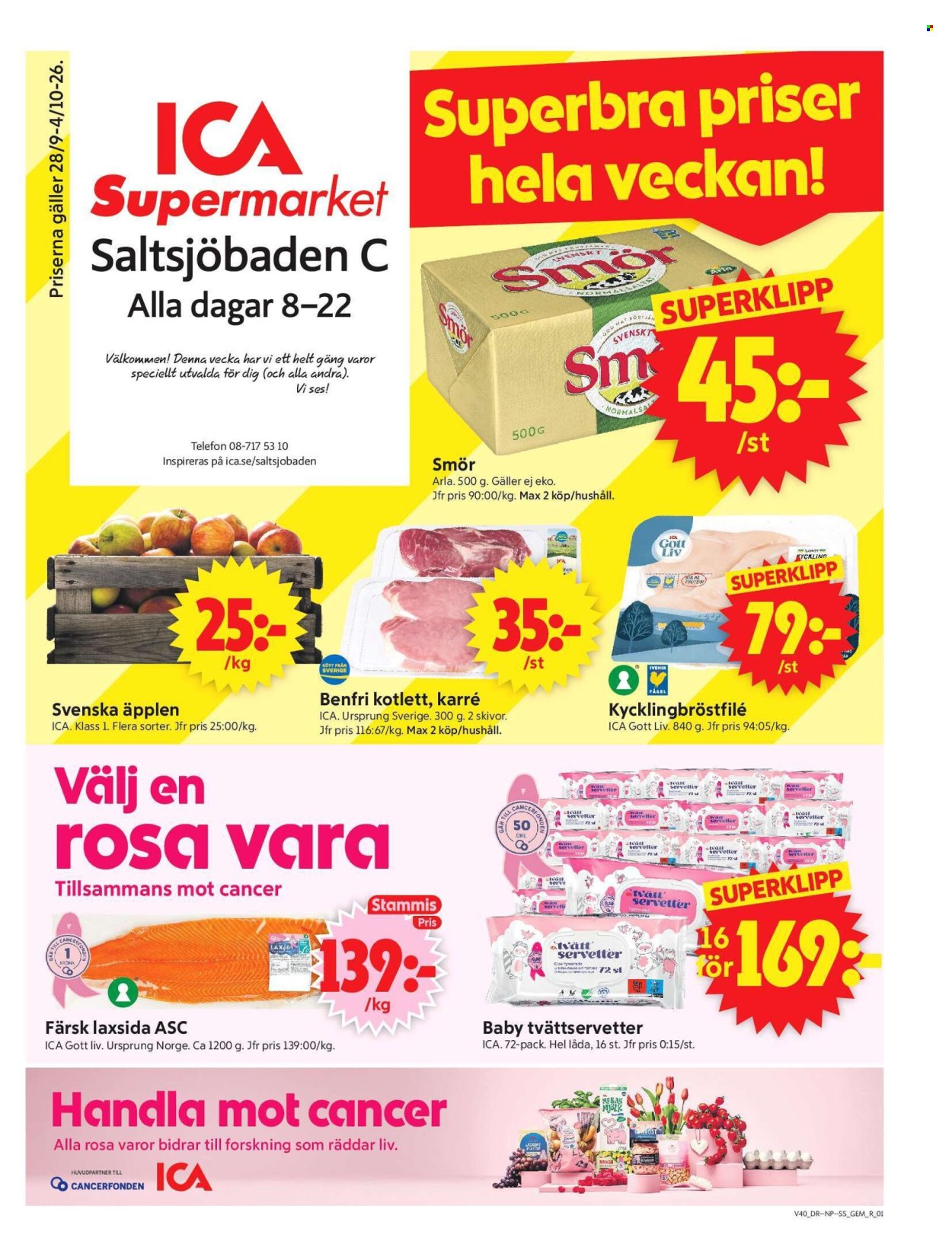 ICA reklamblad - 28/9 2026 - 4/10 2026. Sida 1