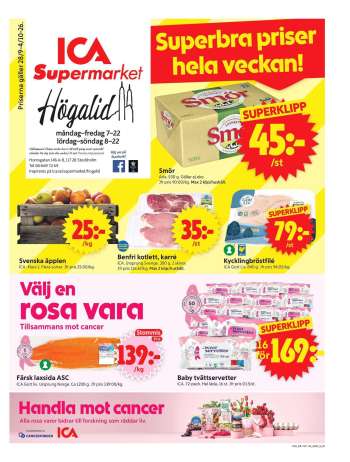 ICA reklamblad - 28/9 2026 - 4/10 2026.