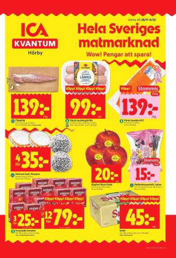 ICA reklamblad - 28/9 2026 - 4/10 2026.