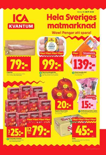 ICA reklamblad - 28/9 2026 - 4/10 2026.