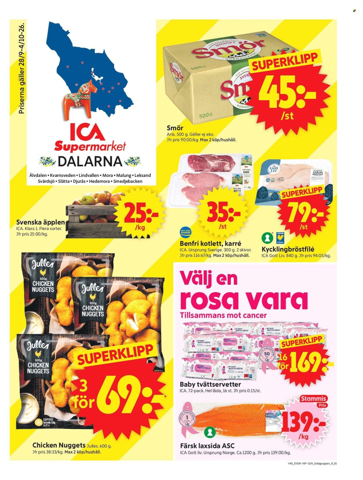 ICA reklamblad - 28/9 2026 - 4/10 2026. Sida 1