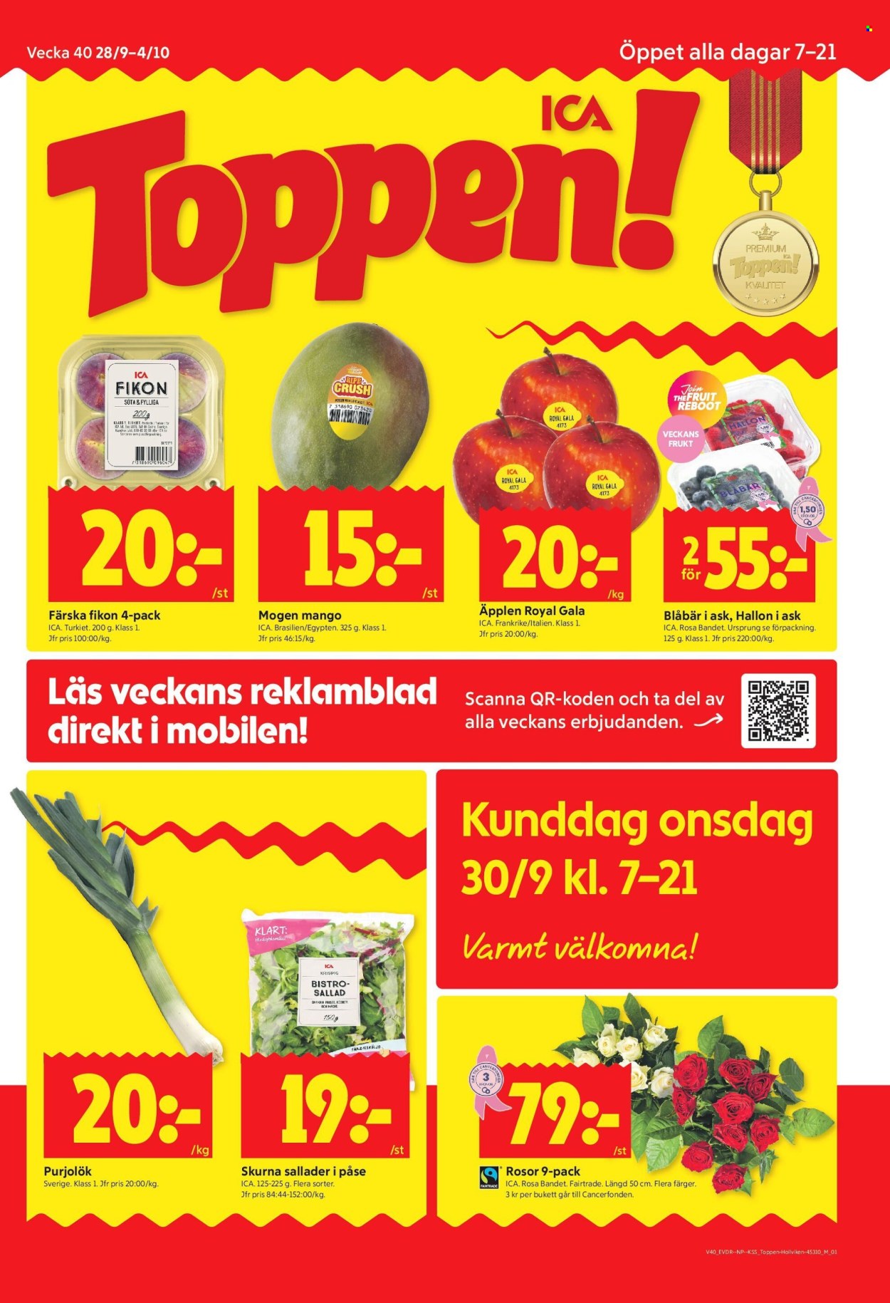 ICA reklamblad - 28/9 2026 - 4/10 2026. Sida 1