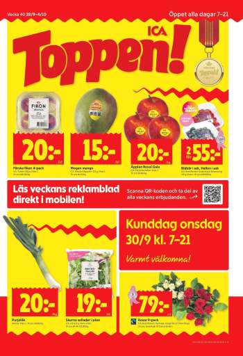 ICA reklamblad - 28/9 2026 - 4/10 2026.