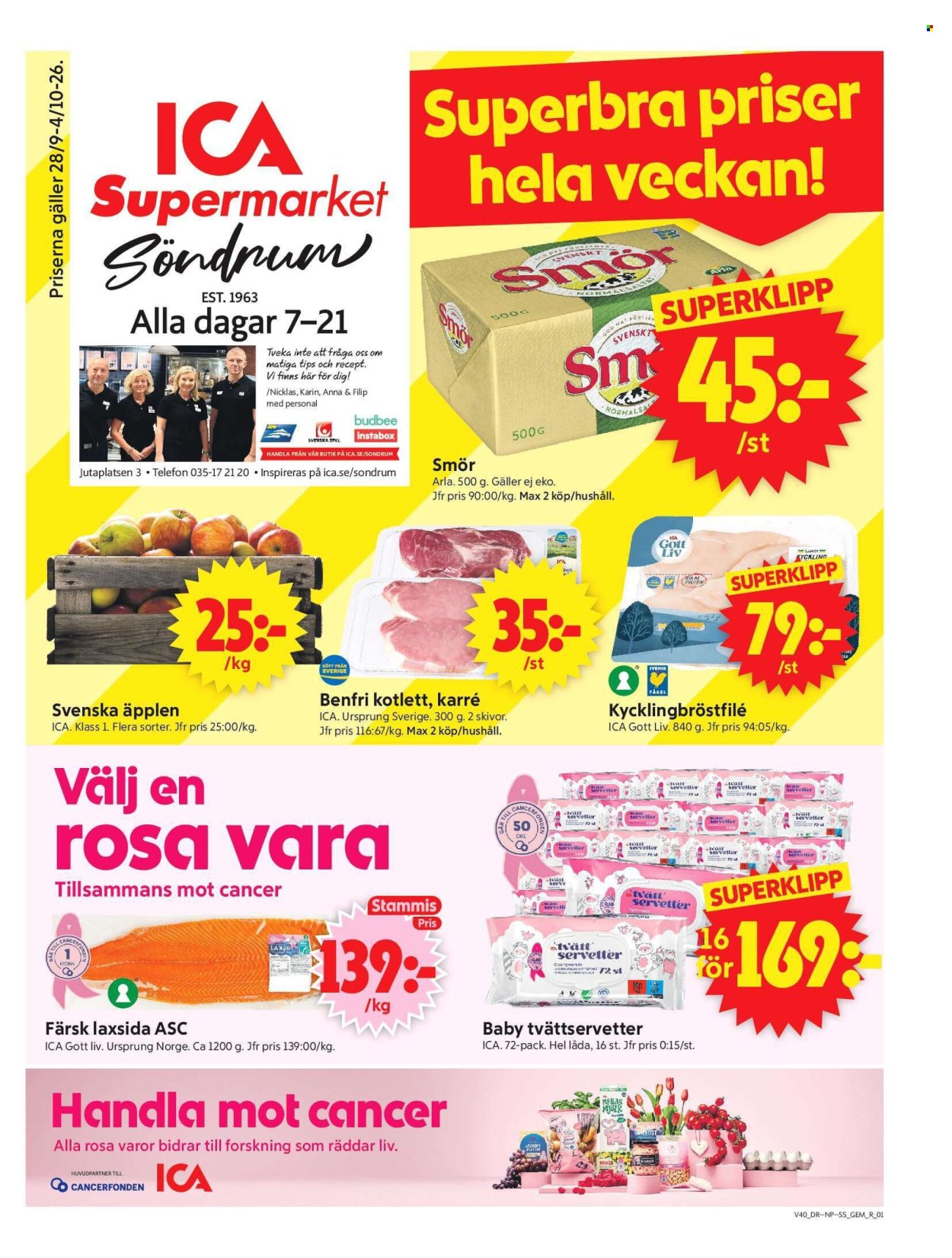ICA reklamblad - 28/9 2026 - 4/10 2026. Sida 1