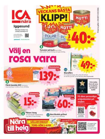 ICA reklamblad - 28/9 2026 - 4/10 2026.