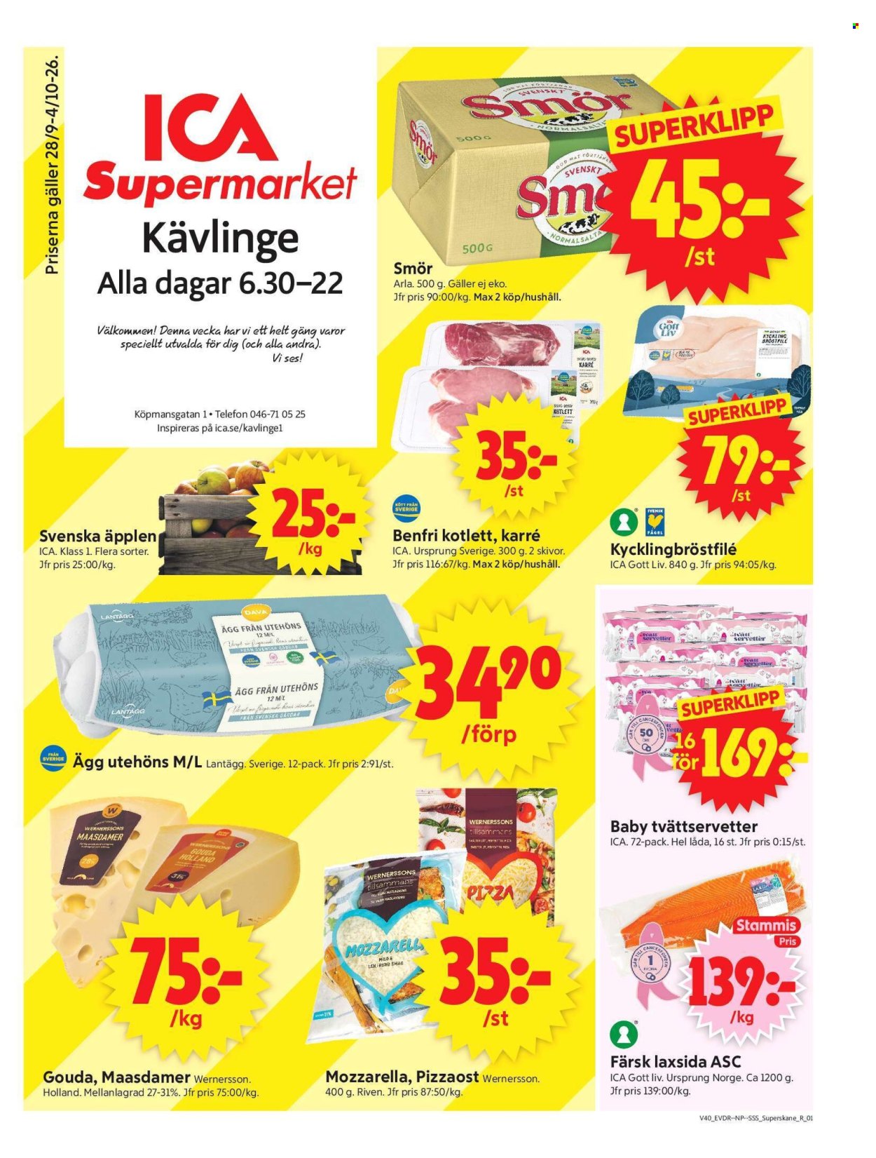 ICA reklamblad - 28/9 2026 - 4/10 2026. Sida 1