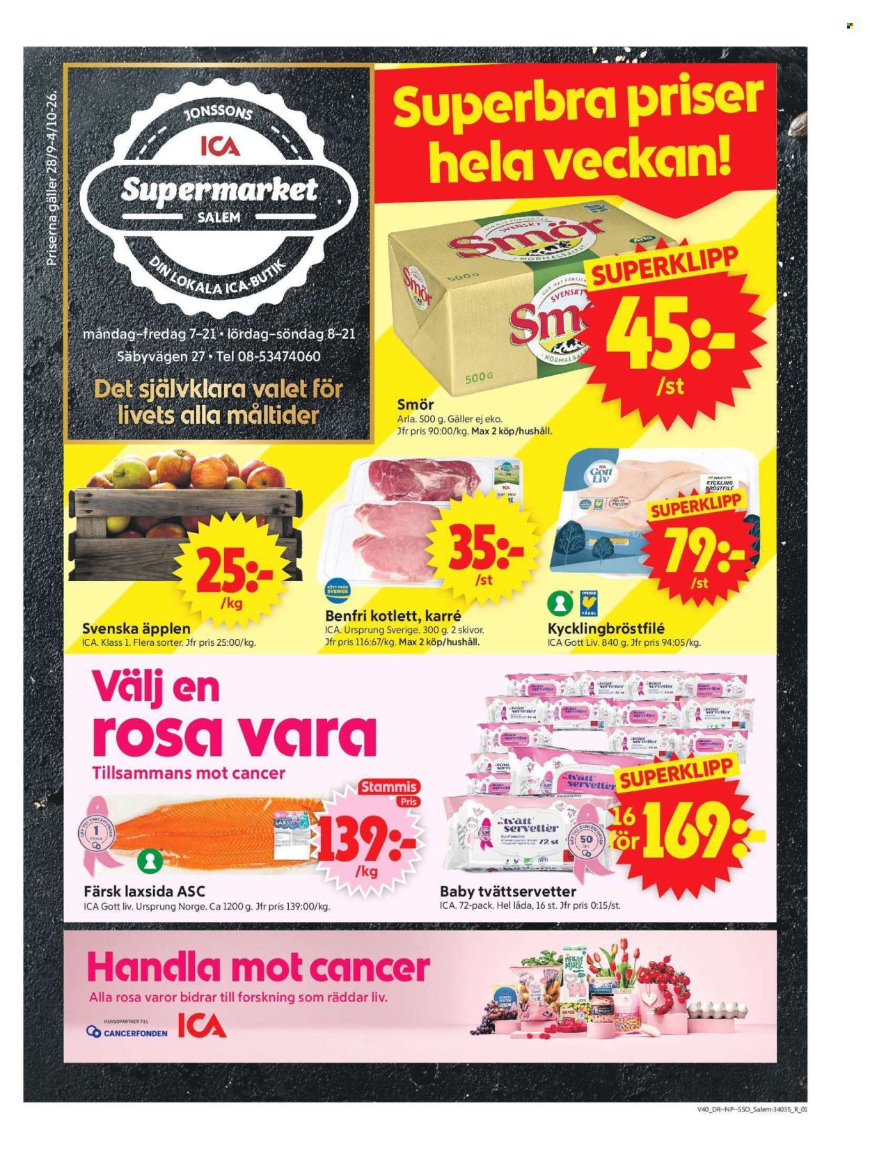 ICA reklamblad - 28/9 2026 - 4/10 2026. Sida 1