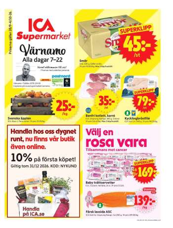 ICA reklamblad - 28/9 2026 - 4/10 2026.