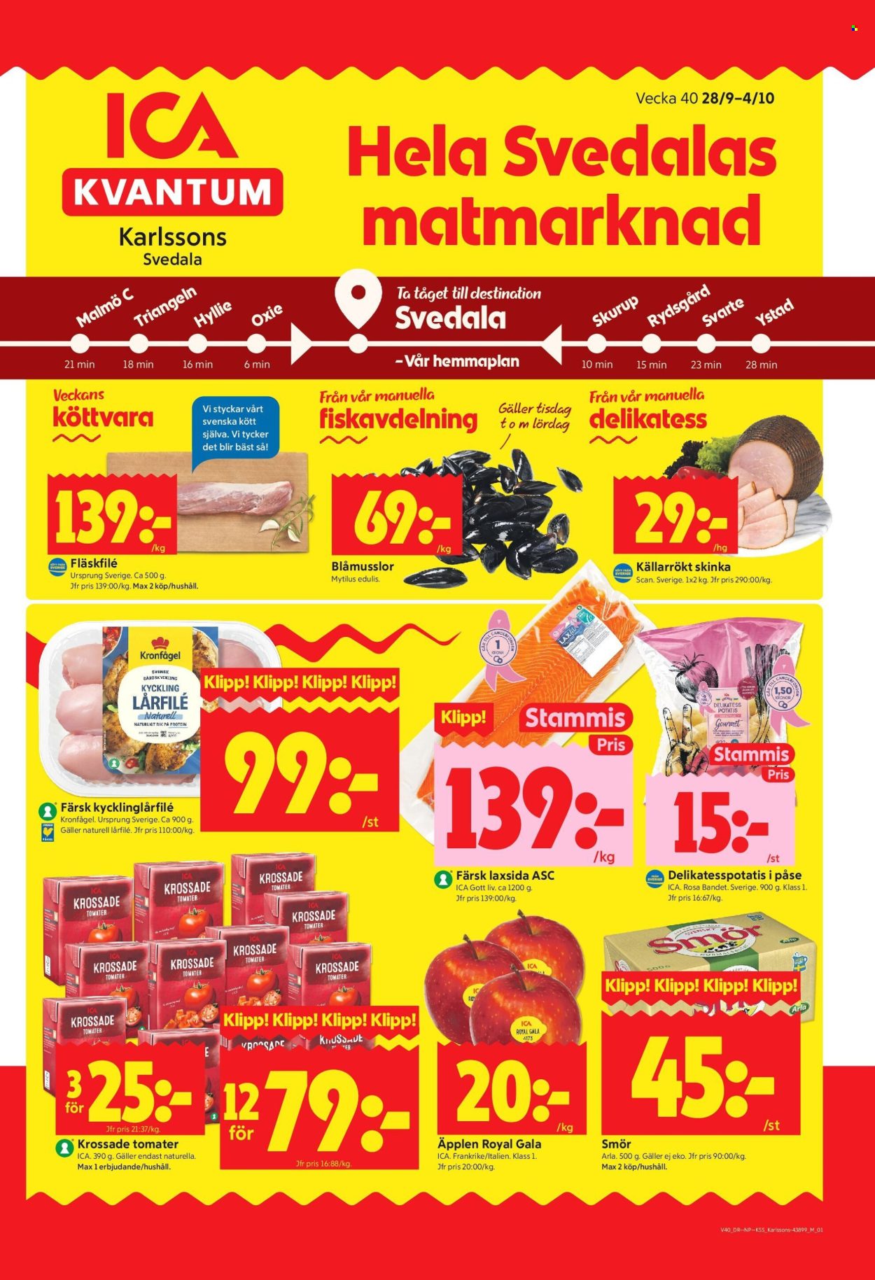 ICA reklamblad - 28/9 2026 - 4/10 2026. Sida 1