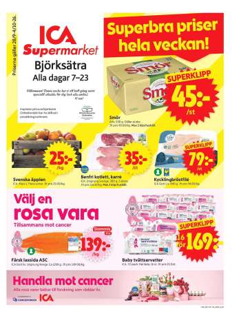 ICA reklamblad - 28/9 2026 - 4/10 2026.