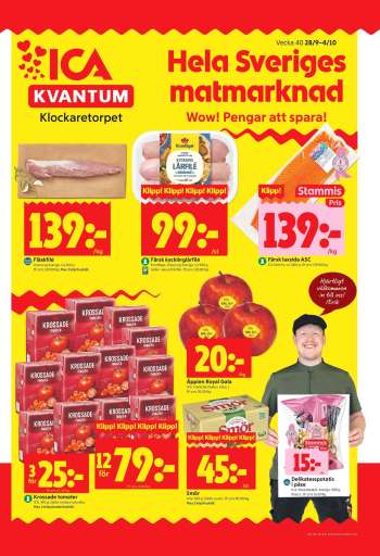 ICA reklamblad - 28/9 2026 - 4/10 2026.