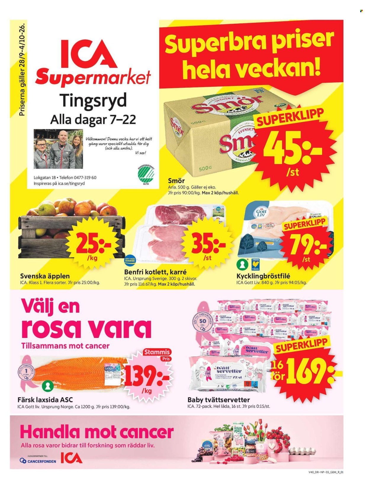 ICA reklamblad - 28/9 2026 - 4/10 2026. Sida 1