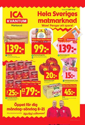ICA reklamblad - 28/9 2026 - 4/10 2026.