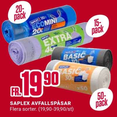SAPLEX AVFALLSPÅSAR