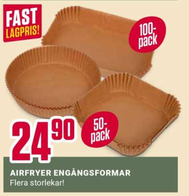 AIRFRYER ENGÅNGSFORMAR