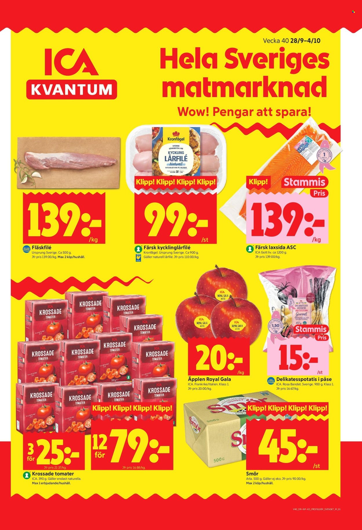 ICA reklamblad - 28/9 2026 - 4/10 2026. Sida 1