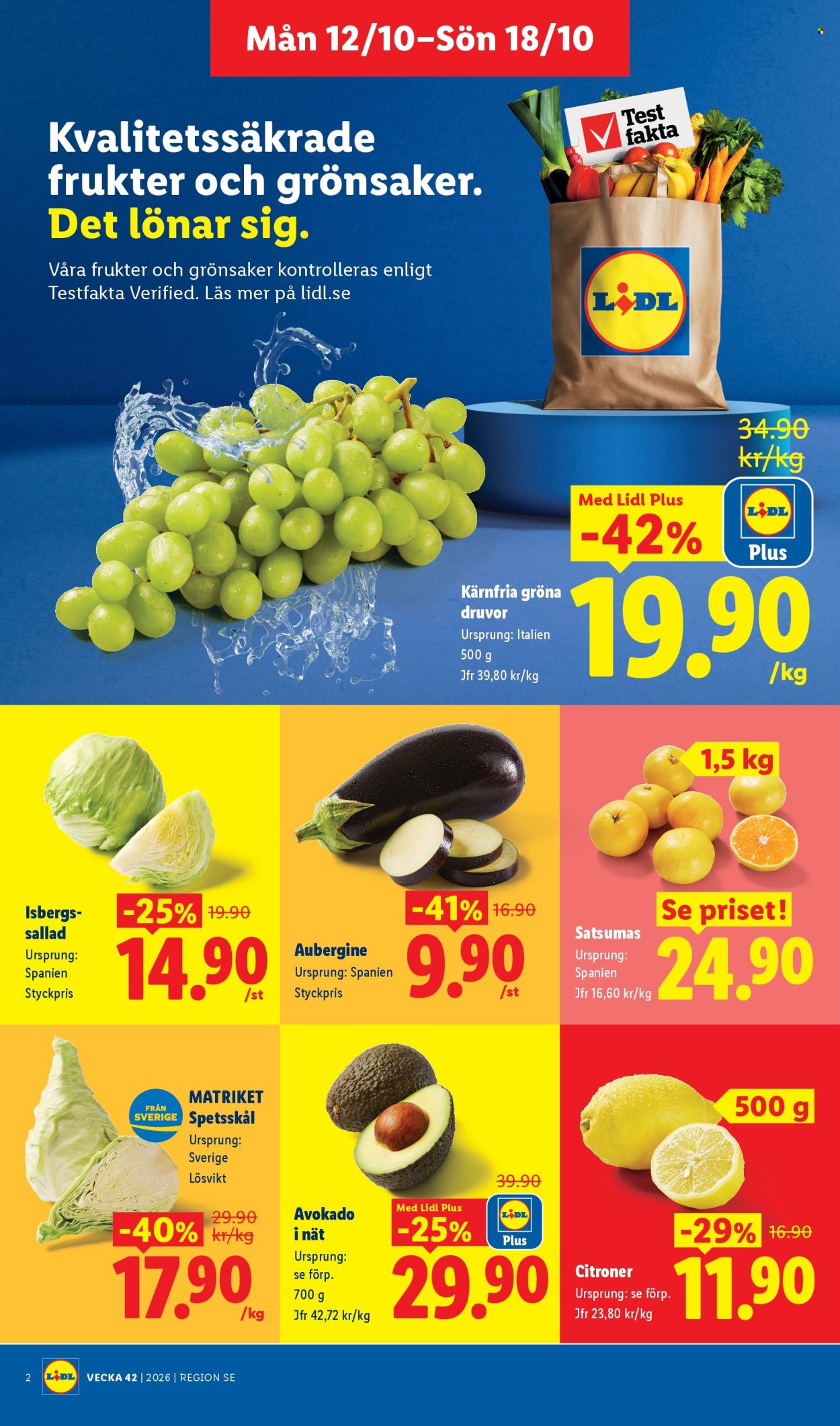 Lidl reklamblad - 5/10 2026 - 11/10 2026. Sida 2
