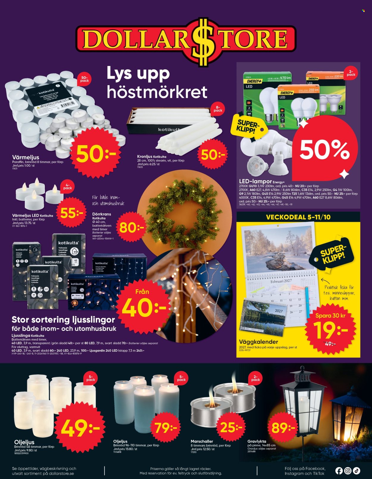 DollarStore reklamblad - 5/10 2026 - 18/10 2026. Sida 8