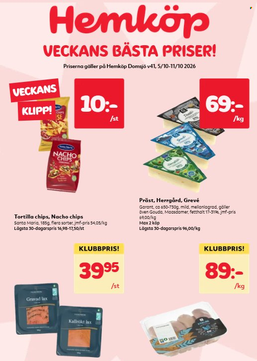 Hemköp reklamblad - 5/10 2026 - 11/10 2026. Sida 1