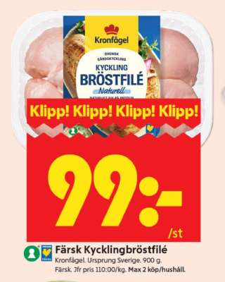 Färsk Kycklingbröstfilé