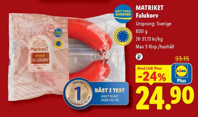 MATRIKET Falukorv