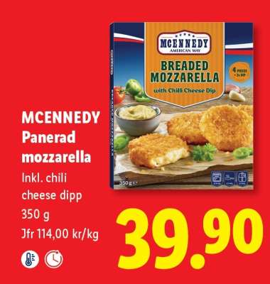 MCENNEDY Panerad mozzarella