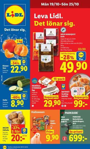 Lidl reklamblad - 19/10 2026 - 25/10 2026.