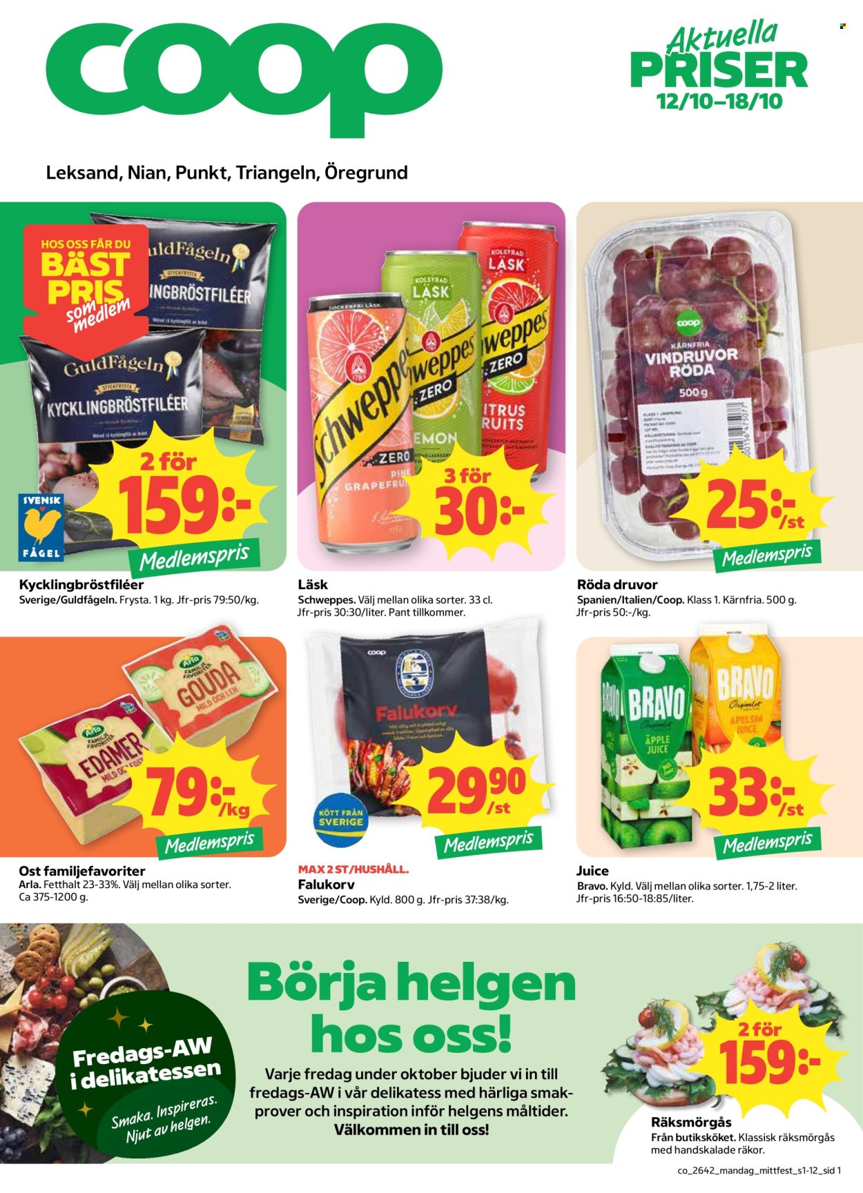 Coop reklamblad - 12/10 2026 - 18/10 2026. Sida 1