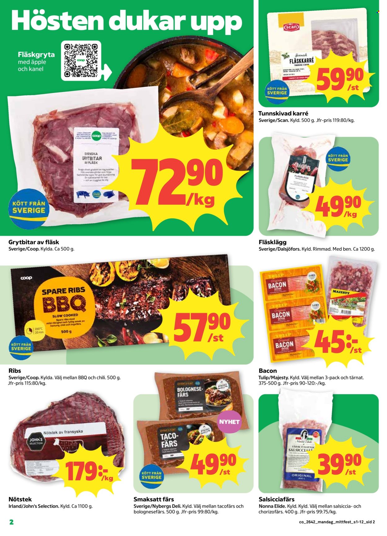 Coop reklamblad - 12/10 2026 - 18/10 2026. Sida 2