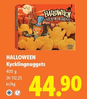 HALLOWEEN Kycklingnuggets
