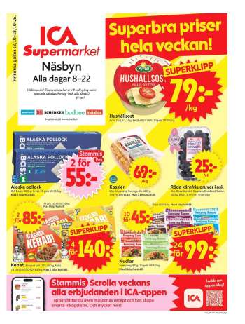 ICA reklamblad - 12/10 2026 - 18/10 2026.