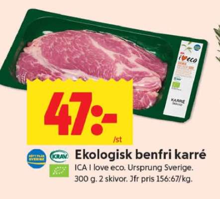 Ekologisk benfri karré