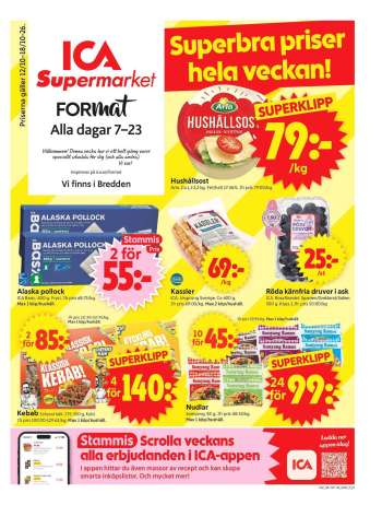 ICA reklamblad - 12/10 2026 - 18/10 2026.