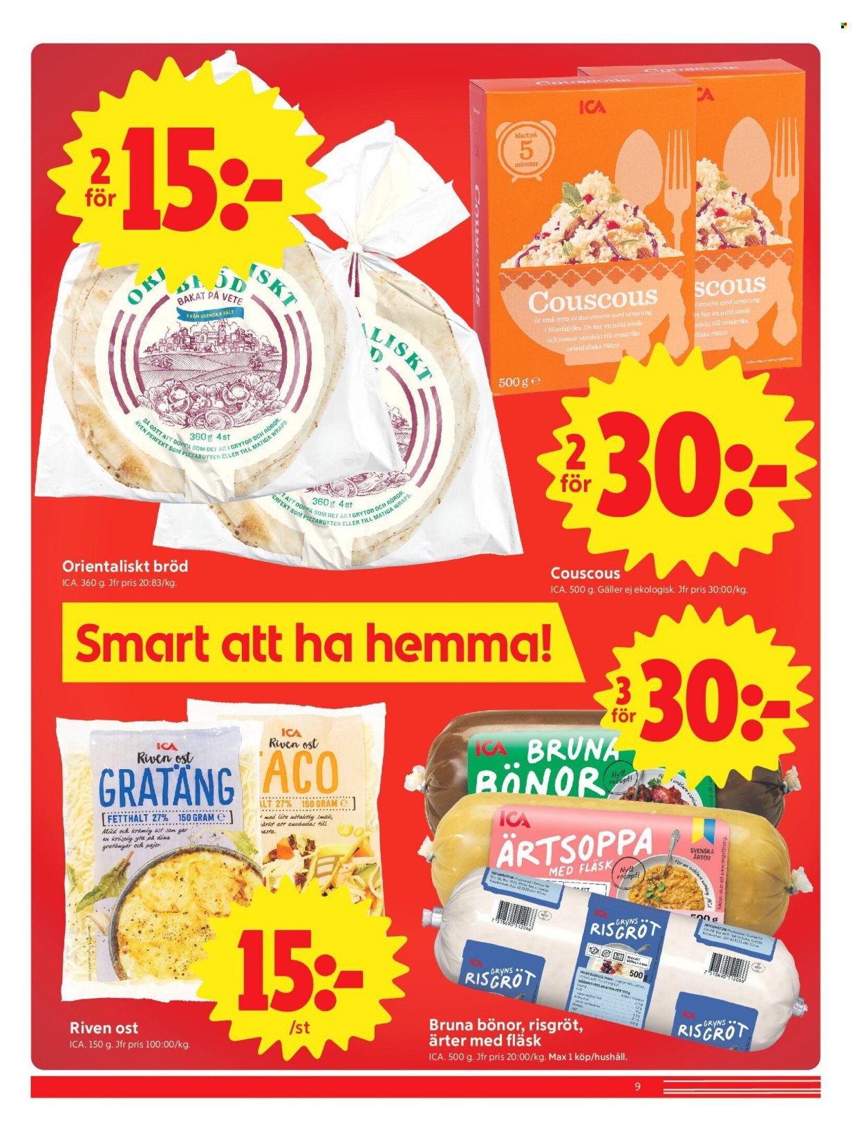 ICA reklamblad - 12/10 2026 - 18/10 2026. Sida 9