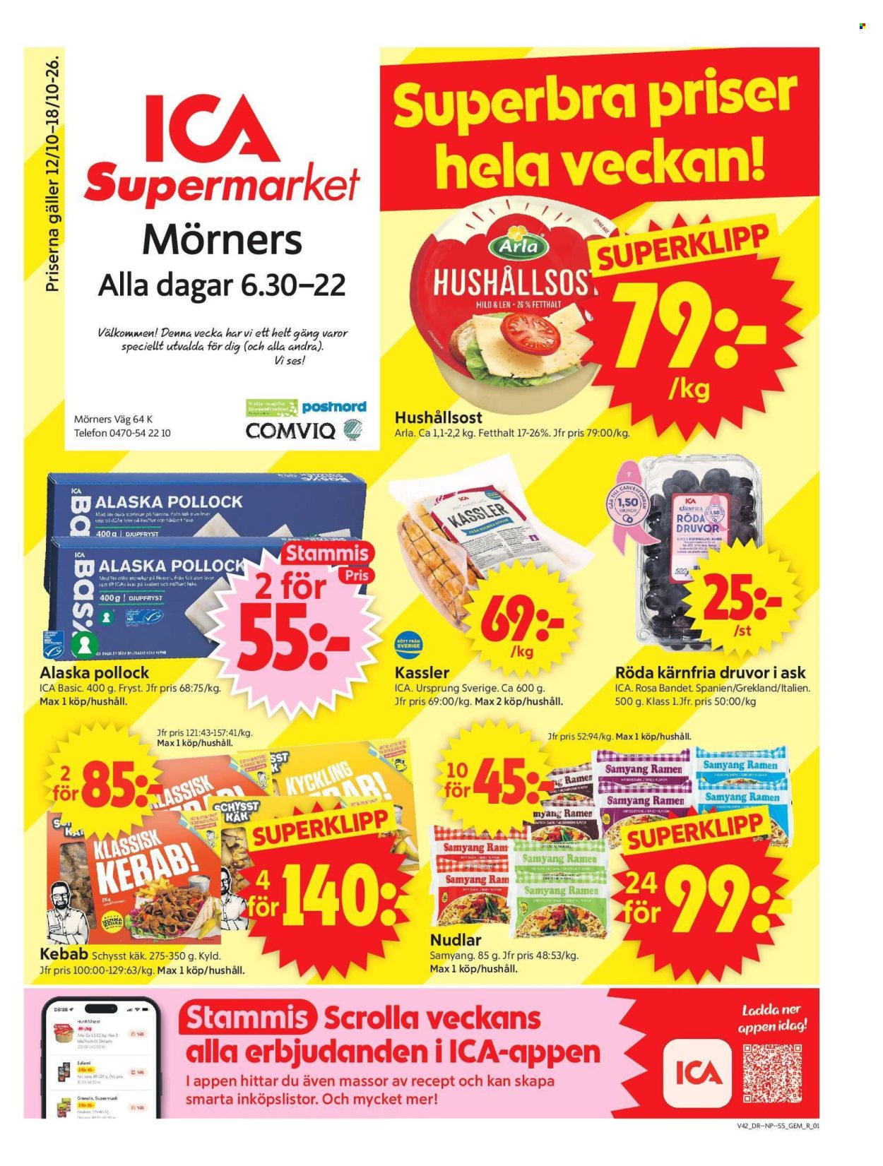 ICA reklamblad - 12/10 2026 - 18/10 2026. Sida 1